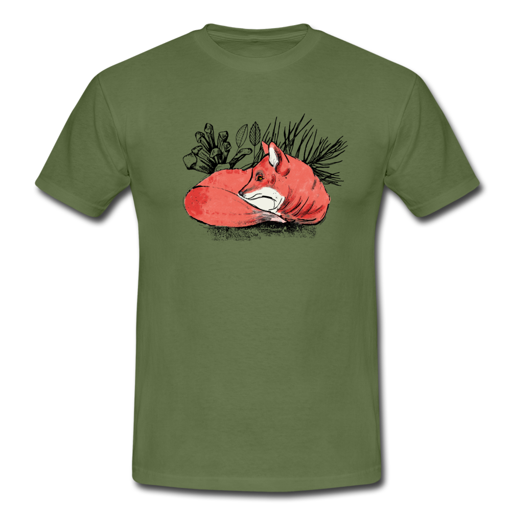 Männer T-Shirt "Ruhender Fuchs" - Hinter dem Mond