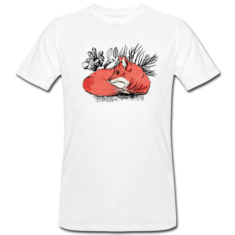 Männer Bio-T-Shirt "Ruhender Fuchs" - Hinter dem Mond