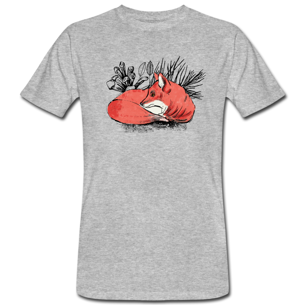 Männer Bio-T-Shirt "Ruhender Fuchs" - Hinter dem Mond