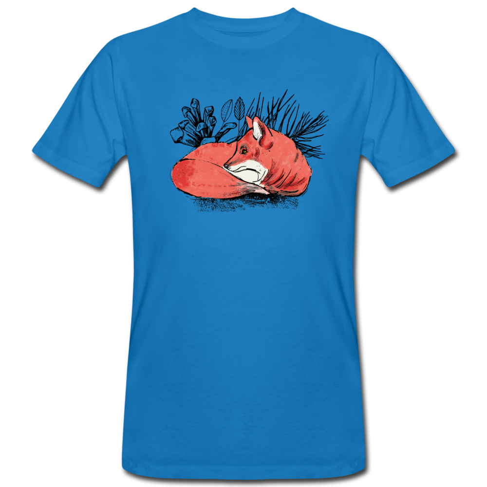 Männer Bio-T-Shirt "Ruhender Fuchs" - Hinter dem Mond