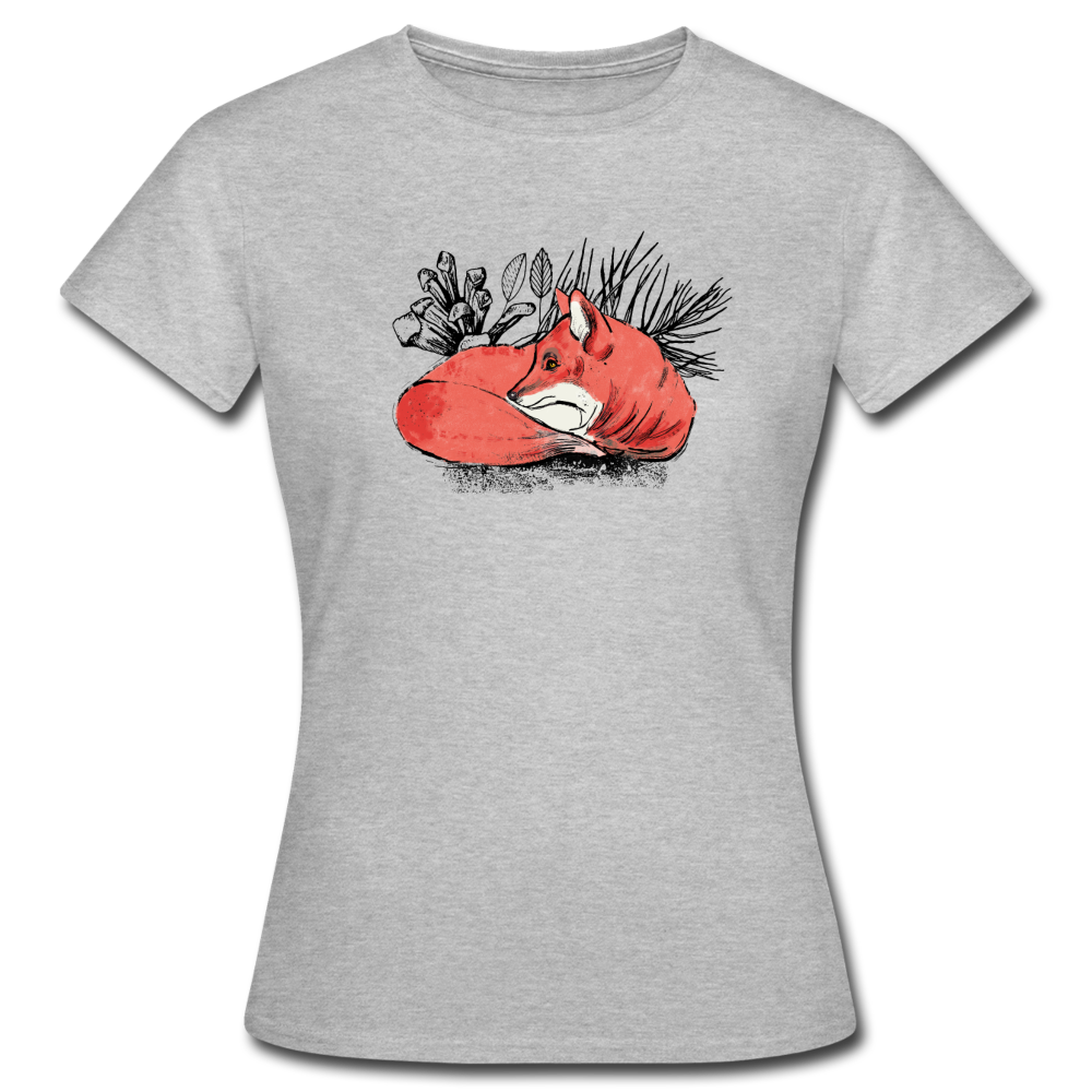 Frauen T-Shirt "Ruhender Fuchs" - Hinter dem Mond