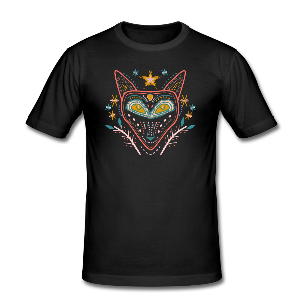 Männer Slim Fit T-Shirt "Nachtfuchs" - Hinter dem Mond