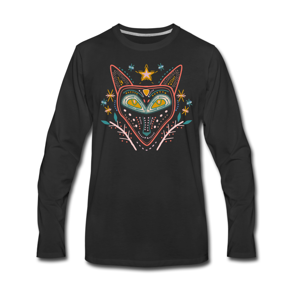 Men’s Premium Hoodie "Nachtfuchs" - Hinter dem Mond