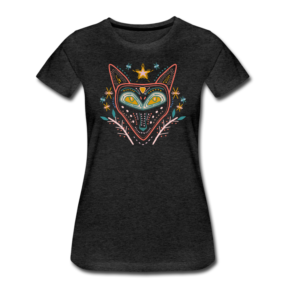 Frauen Premium T-Shirt "Nachtfuchs" - Hinter dem Mond