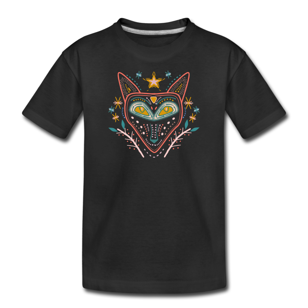 Kinder Premium Bio T-Shirt "Nachtfuchs" - Hinter dem Mond