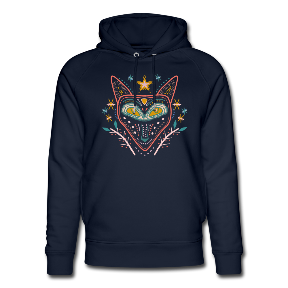 Unisex Bio-Hoodie "Nachtfuchs" - Hinter dem Mond