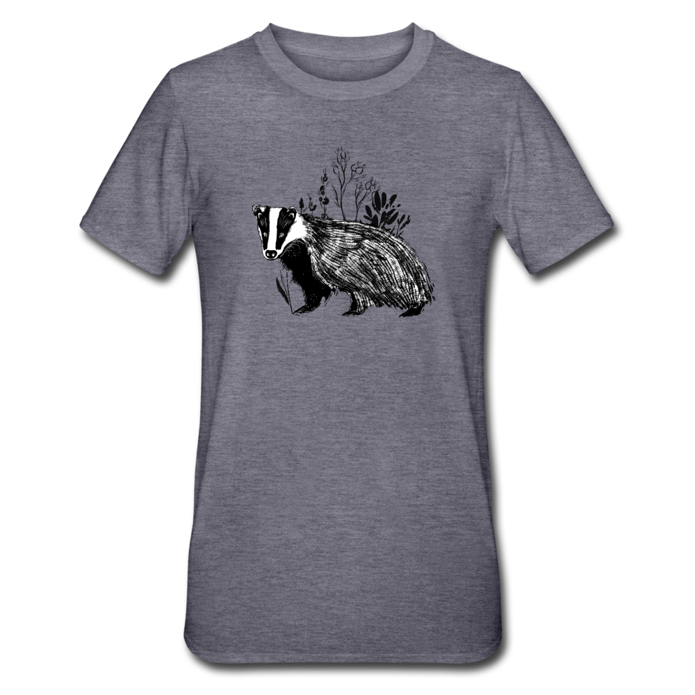 Unisex Polycotton T-Shirt "Dachs im Gras" - Hinter dem Mond
