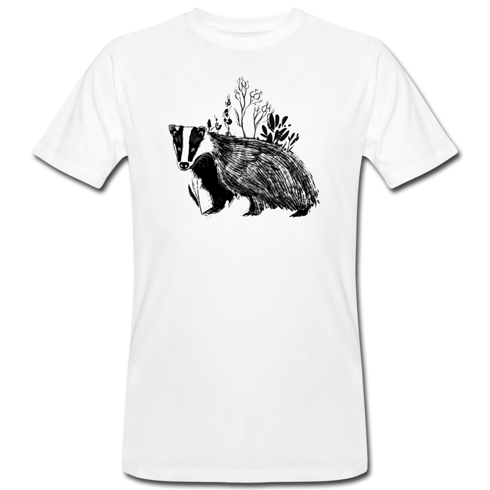 Männer Bio-T-Shirt "Dachs im Gras" - Hinter dem Mond