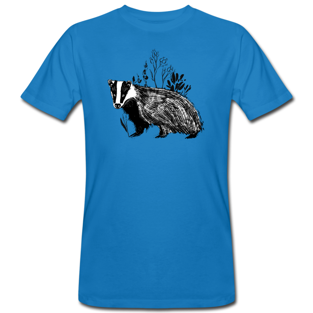 Männer Bio-T-Shirt "Dachs im Gras" - Hinter dem Mond
