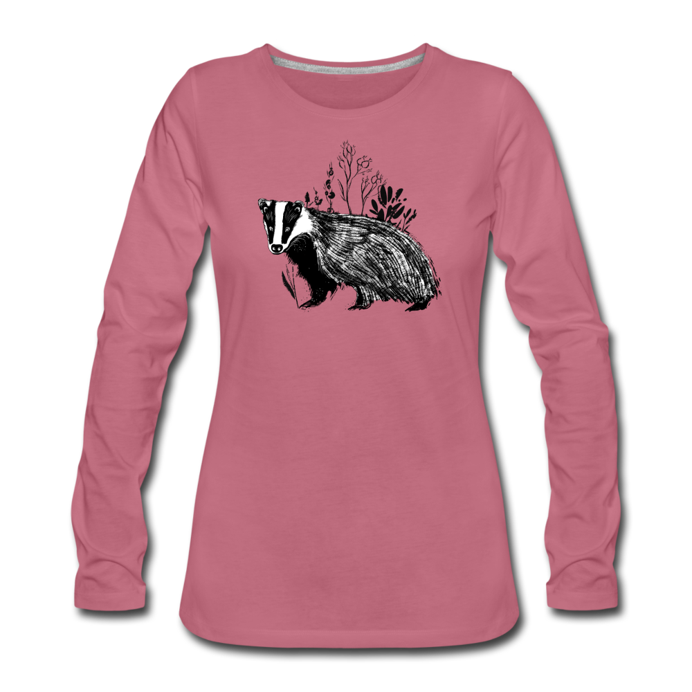Frauen Premium Langarmshirt - Hinter dem Mond