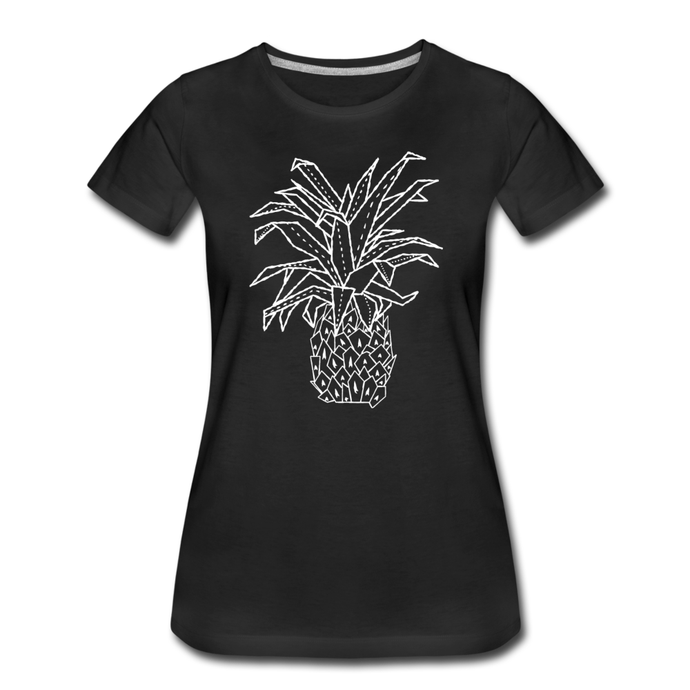 Frauen Premium T-Shirt "Grafische Ananas" - Hinter dem Mond