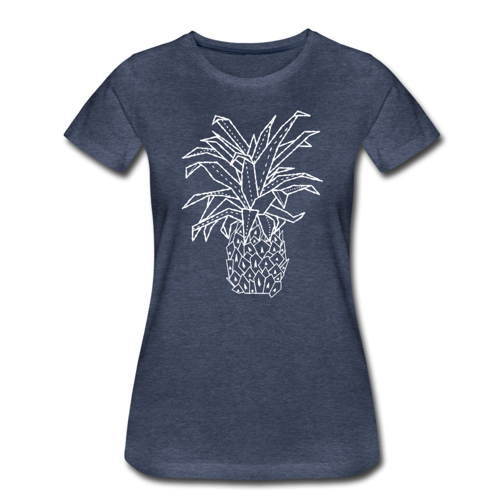 Frauen Premium T-Shirt "Grafische Ananas" - Hinter dem Mond