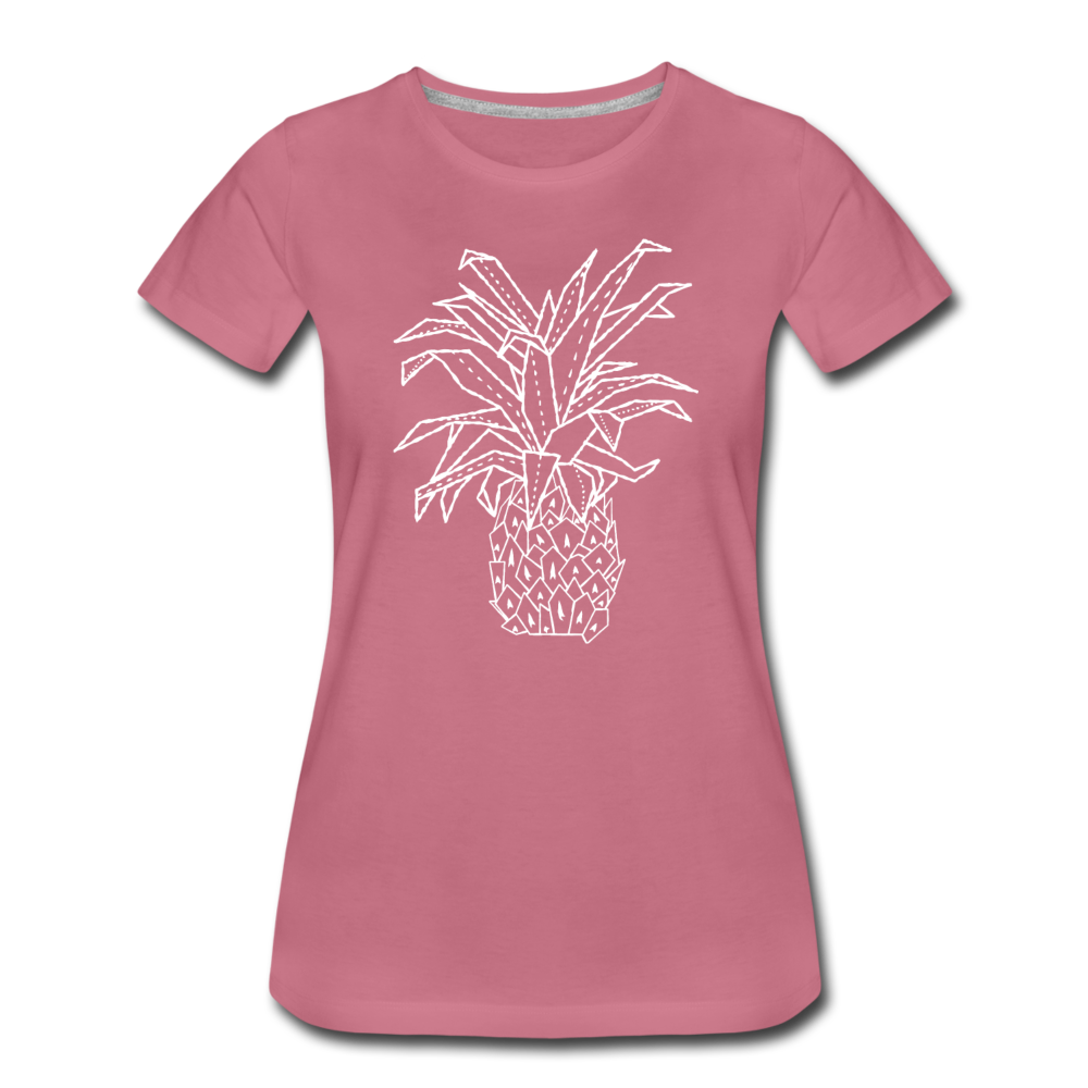 Frauen Premium T-Shirt "Grafische Ananas" - Hinter dem Mond