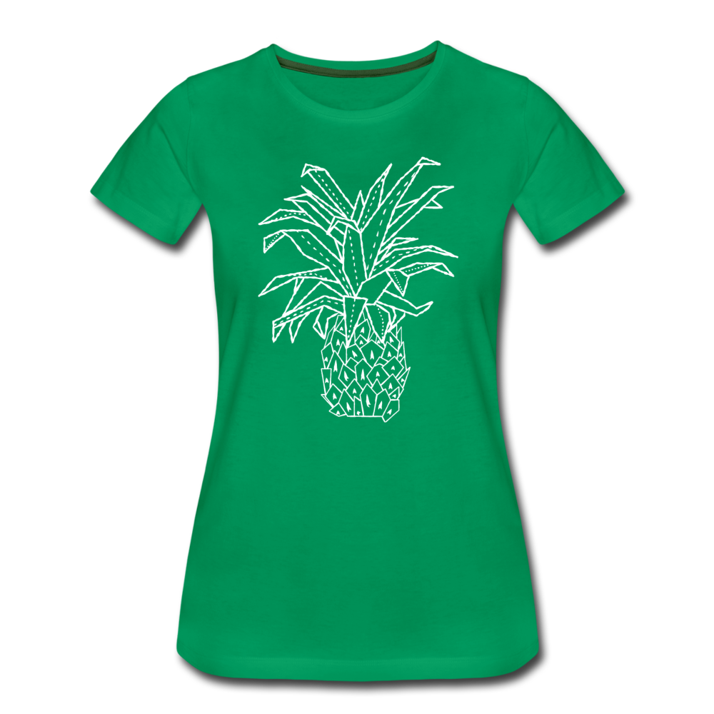 Frauen Premium T-Shirt "Grafische Ananas" - Hinter dem Mond