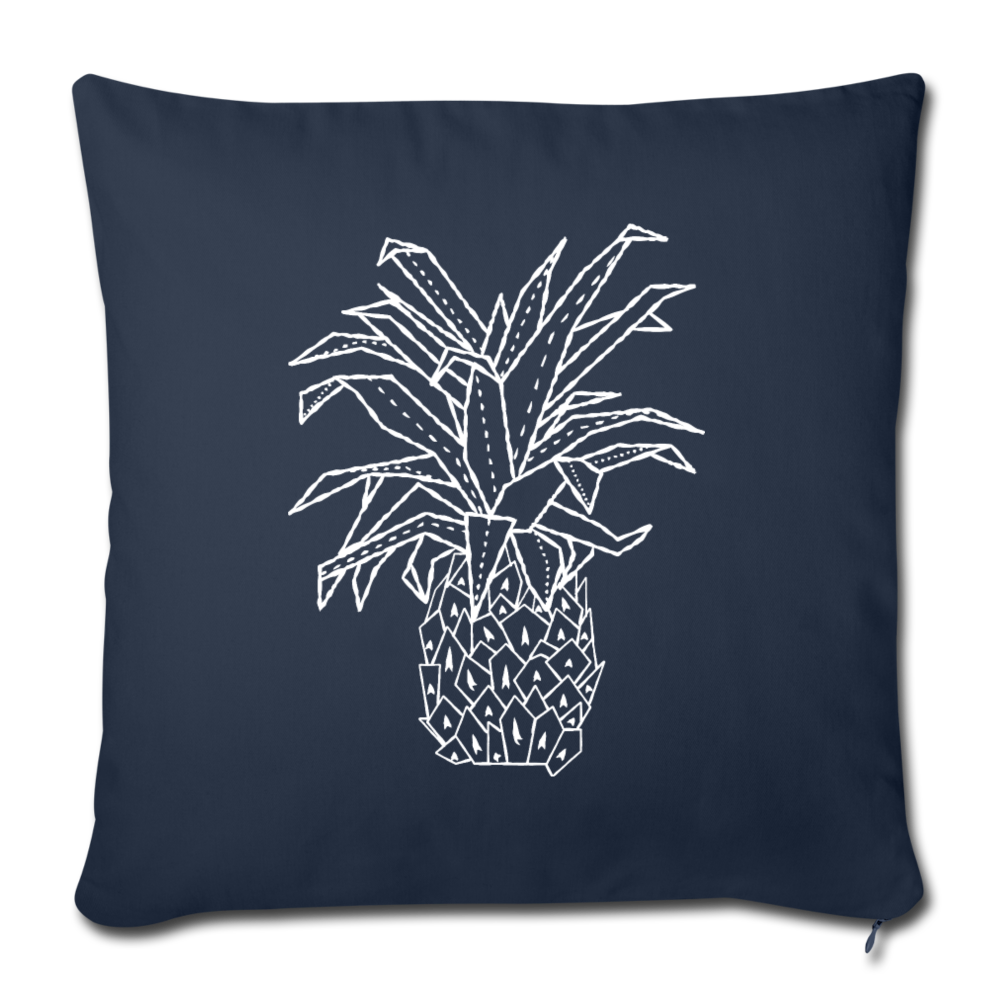 Sofakissen mit Füllung 44 x 44 cm - "Grafische Ananas" - Hinter dem Mond