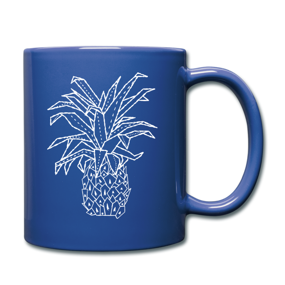 Tasse einfarbig "Grafische Ananas" - Hinter dem Mond