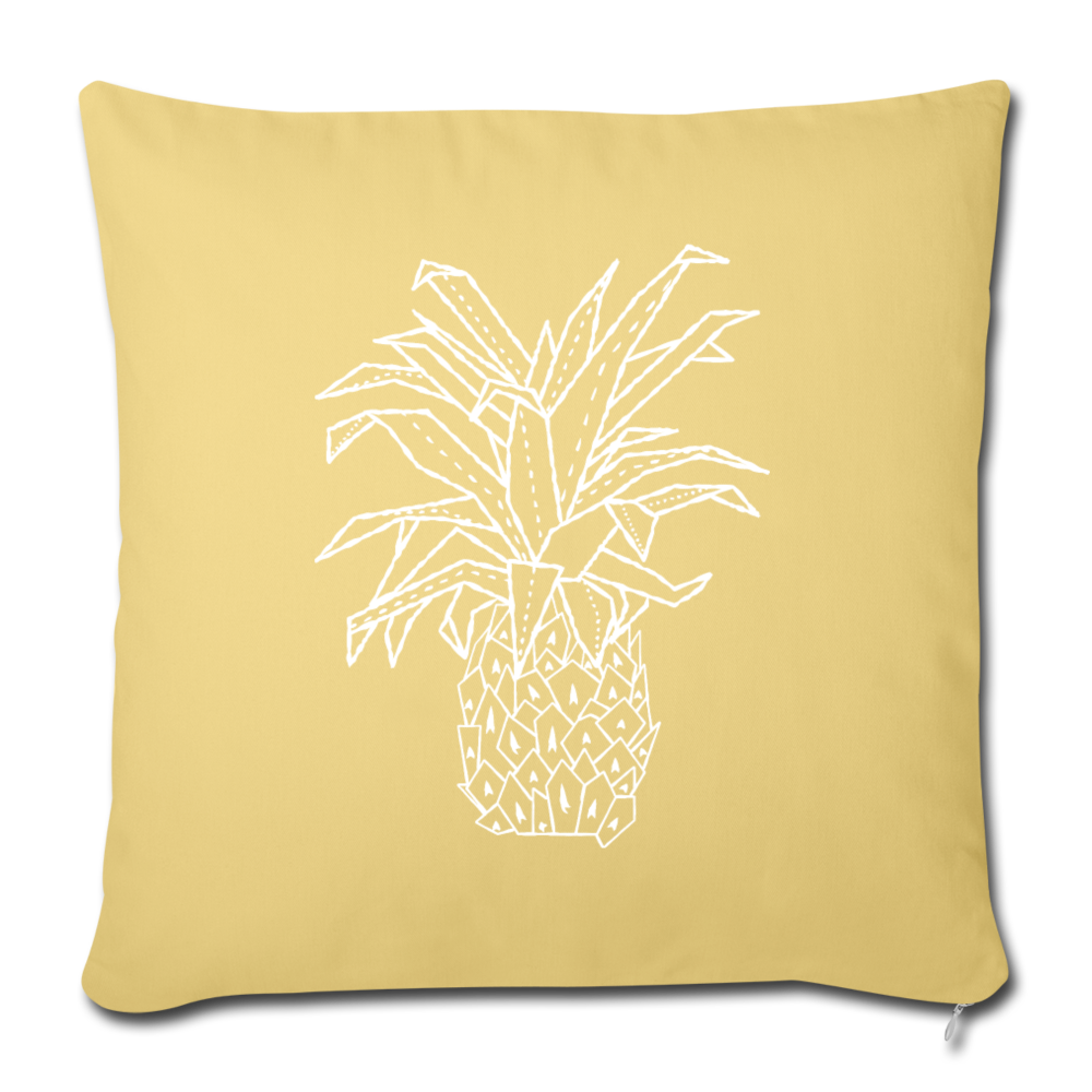 Sofakissenbezug 44 x 44 cm - "Grafische Ananas" - Hinter dem Mond