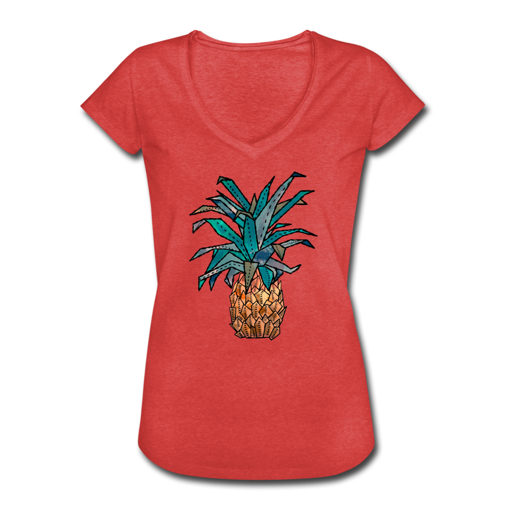 Frauen Vintage T-Shirt "Ananas Bronze" - Hinter dem Mond