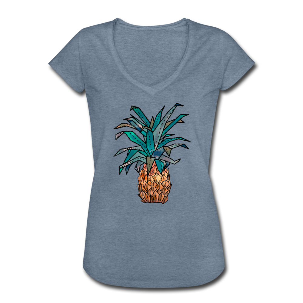 Frauen Vintage T-Shirt "Ananas Bronze" - Hinter dem Mond