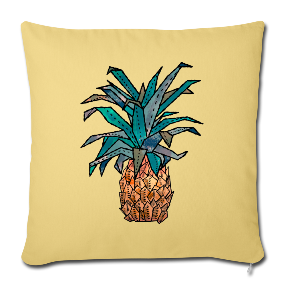 Sofakissenbezug 44 x 44 cm - "Ananas Bronze" - Hinter dem Mond