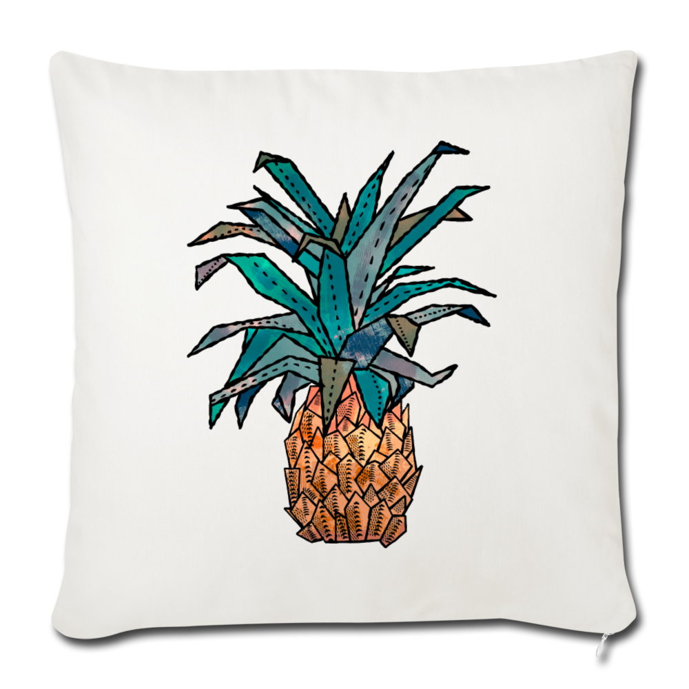Sofakissen mit Füllung 44 x 44 cm - "Ananas Bronze" - Hinter dem Mond