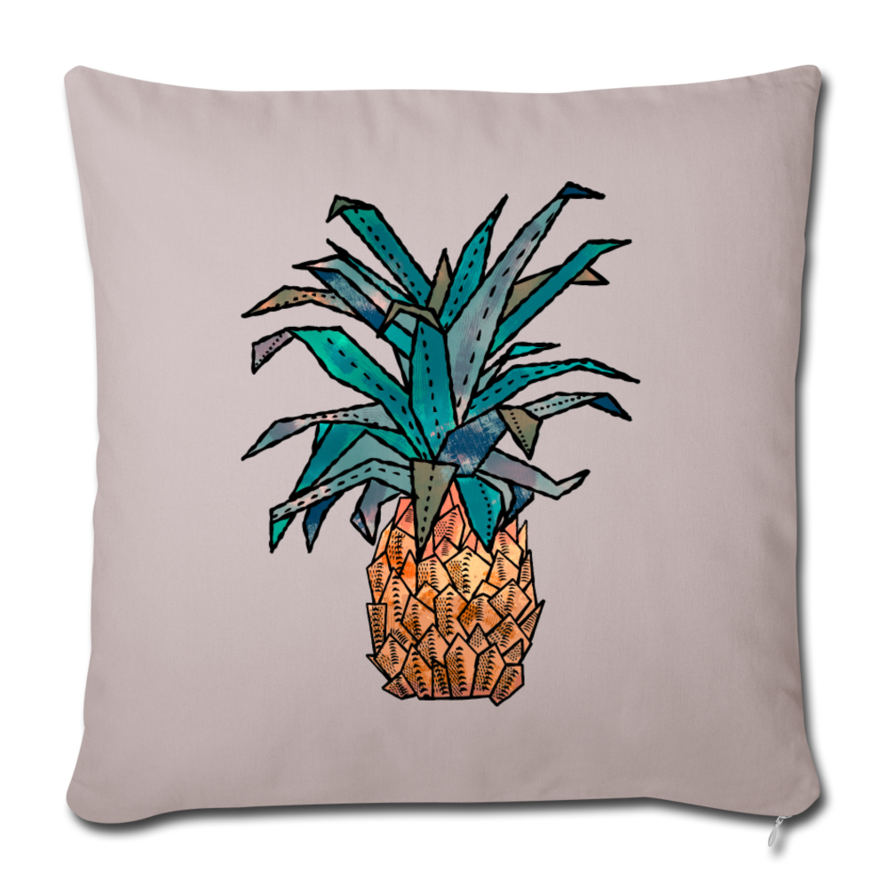 Sofakissen mit Füllung 44 x 44 cm - "Ananas Bronze" - Hinter dem Mond