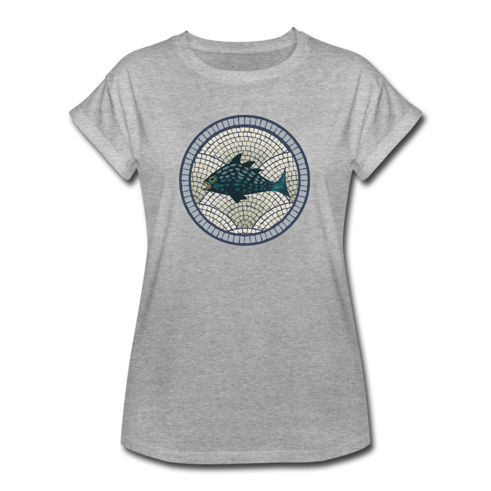 Frauen Oversize T-Shirt "Meeresmosaik" - Hinter dem Mond