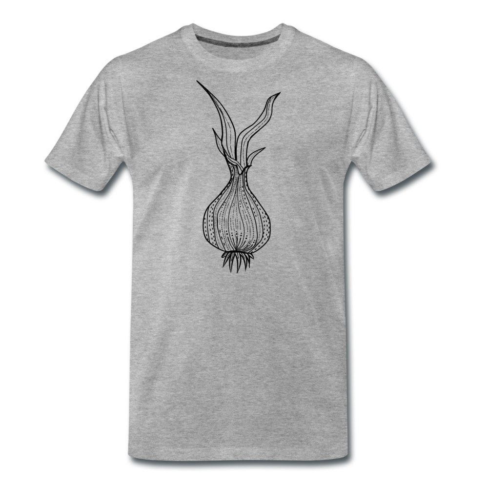 Männer Premium T-Shirt "Doodle Zwiebel" - Hinter dem Mond