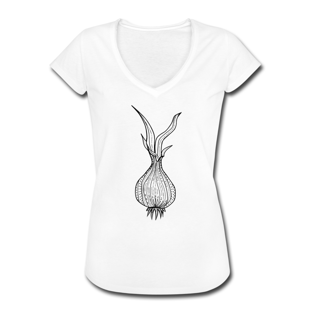 Frauen Vintage T-Shirt "Doodle Zwiebel" - Hinter dem Mond