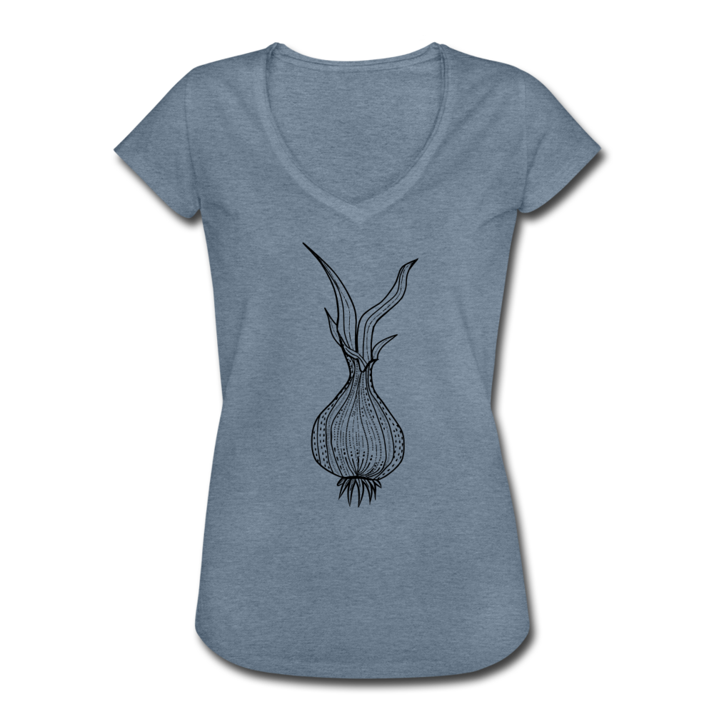 Frauen Vintage T-Shirt "Doodle Zwiebel" - Hinter dem Mond