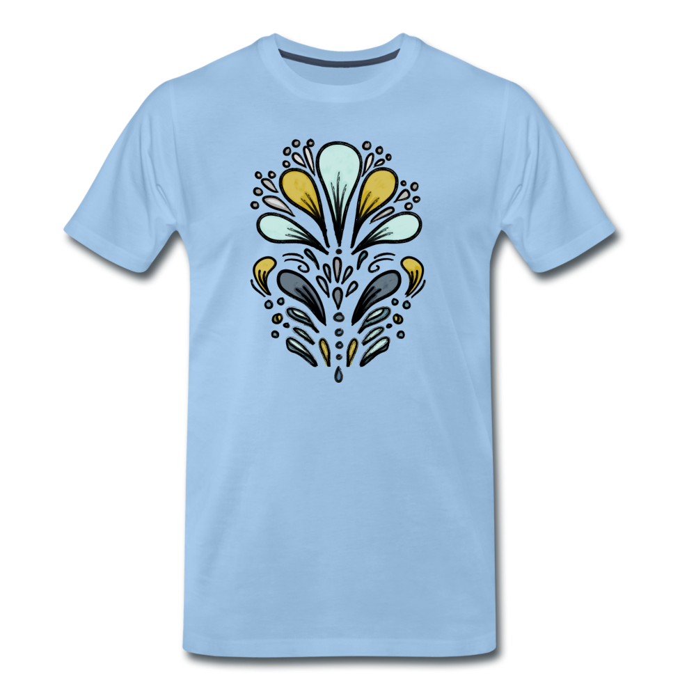 Männer Premium T-Shirt "Retro Splash" - Hinter dem Mond
