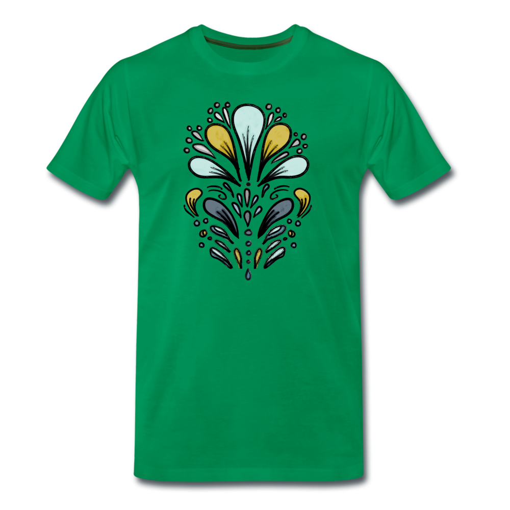 Männer Premium T-Shirt "Retro Splash" - Hinter dem Mond