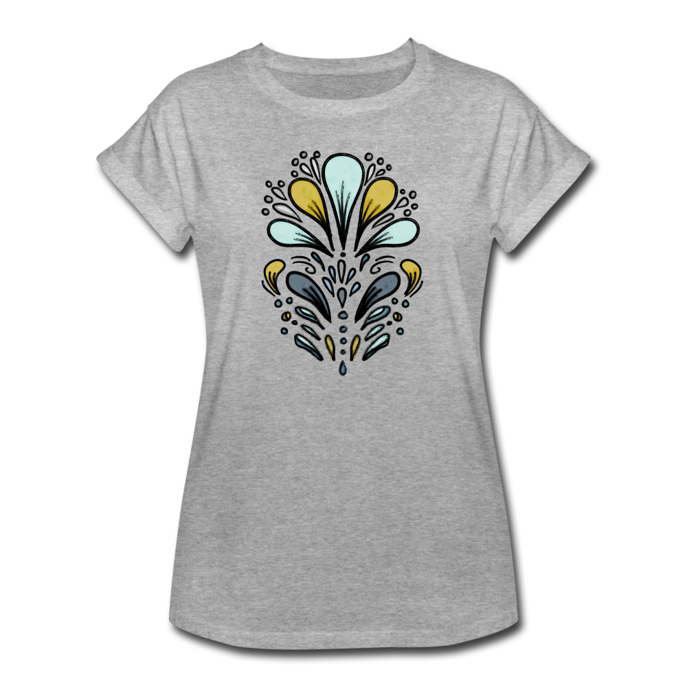 Frauen Oversize T-Shirt "Retro Splash" - Hinter dem Mond