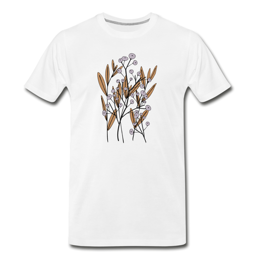 Männer Premium Bio T-Shirt "Hygge Herbstgras" - Hinter dem Mond