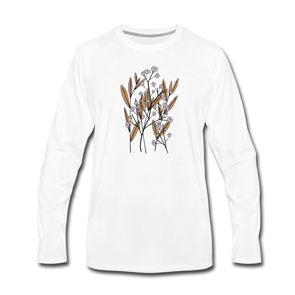 Männer Premium Langarmshirt "Hygge Herbstgras" - Hinter dem Mond