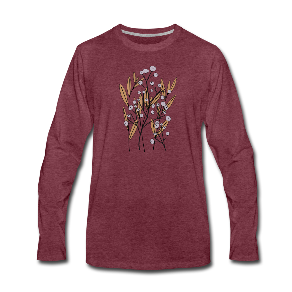 Männer Premium Langarmshirt "Hygge Herbstgras" - Hinter dem Mond