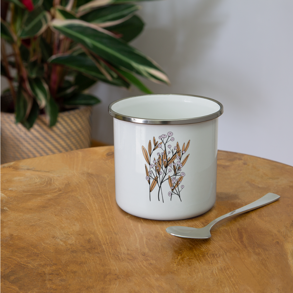 Emaille-Tasse "Hygge Herbstgras" - Hinter dem Mond