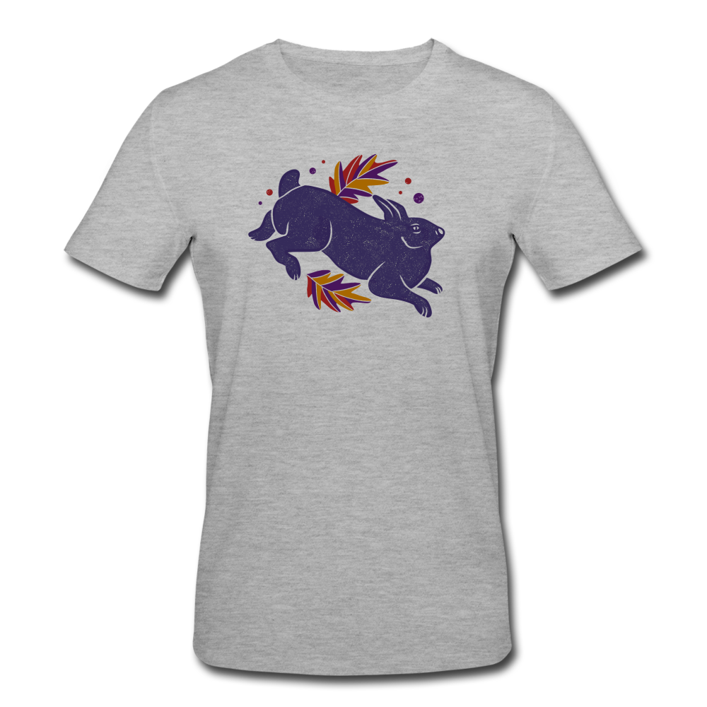 Männer Bio-T-Shirt von Stanley & Stella - "Hase im Laub" - Hinter dem Mond
