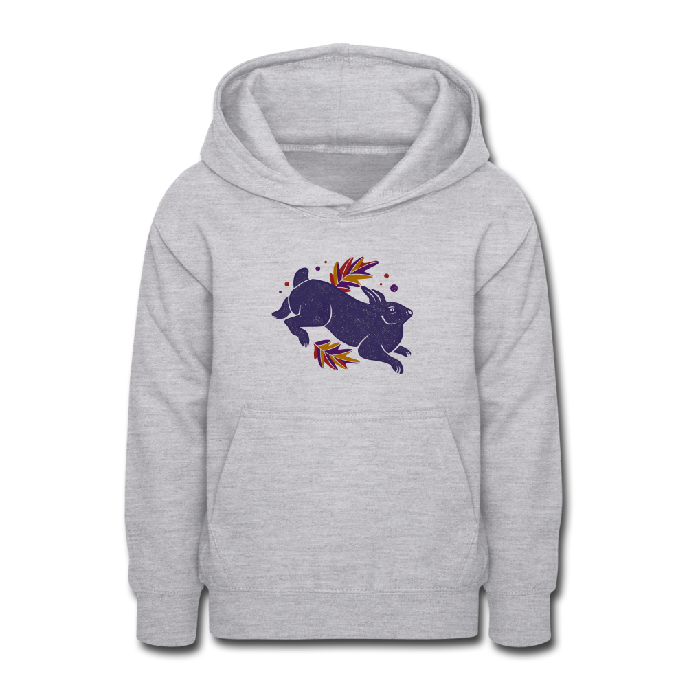 Teenager Hoodie "Hase im Laub" - Hinter dem Mond