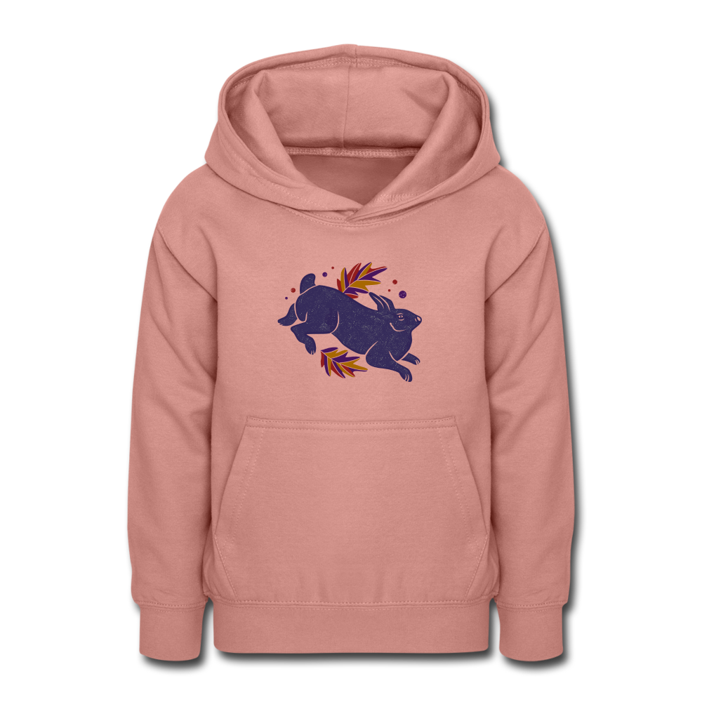 Teenager Hoodie "Hase im Laub" - Hinter dem Mond