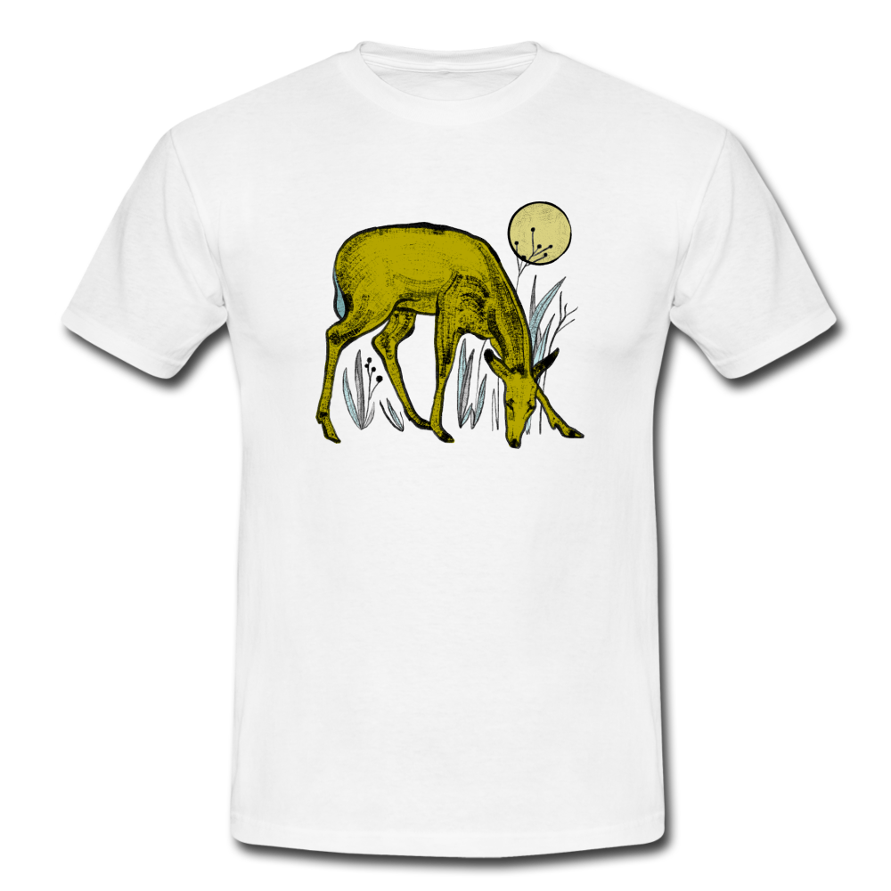 Männer T-Shirt "Reh in Olive" - Hinter dem Mond