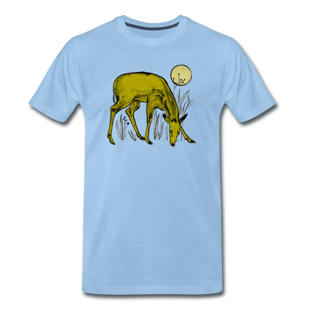 Männer Premium T-Shirt "Reh in Olive" - Hinter dem Mond