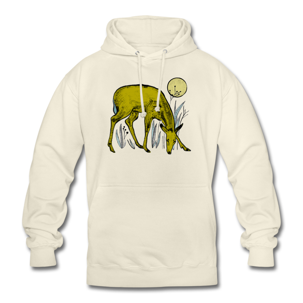 Unisex Hoodie "Reh in Olive" - Hinter dem Mond