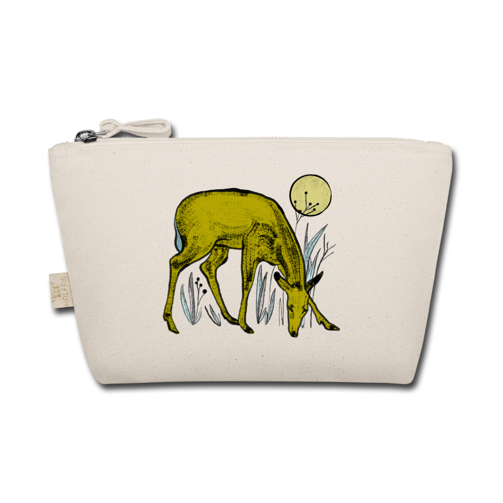 Täschchen "Reh in Olive" - Hinter dem Mond