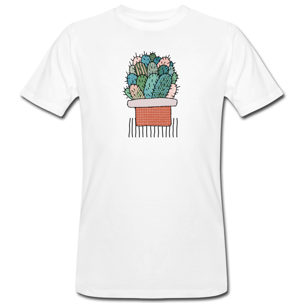 Männer Bio-T-Shirt - Kaktus in Terracotta - Hinter dem Mond