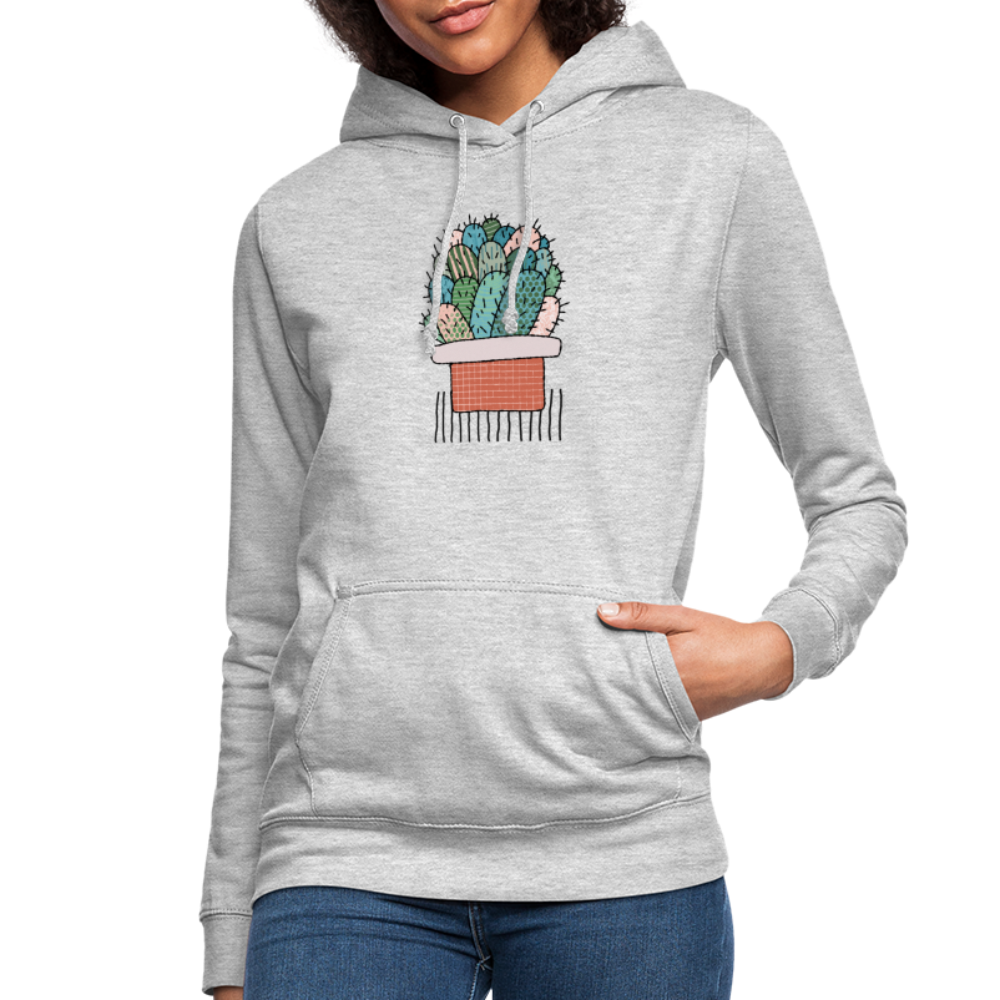 Frauen Hoodie "Kaktus in Terracotta" - Hinter dem Mond