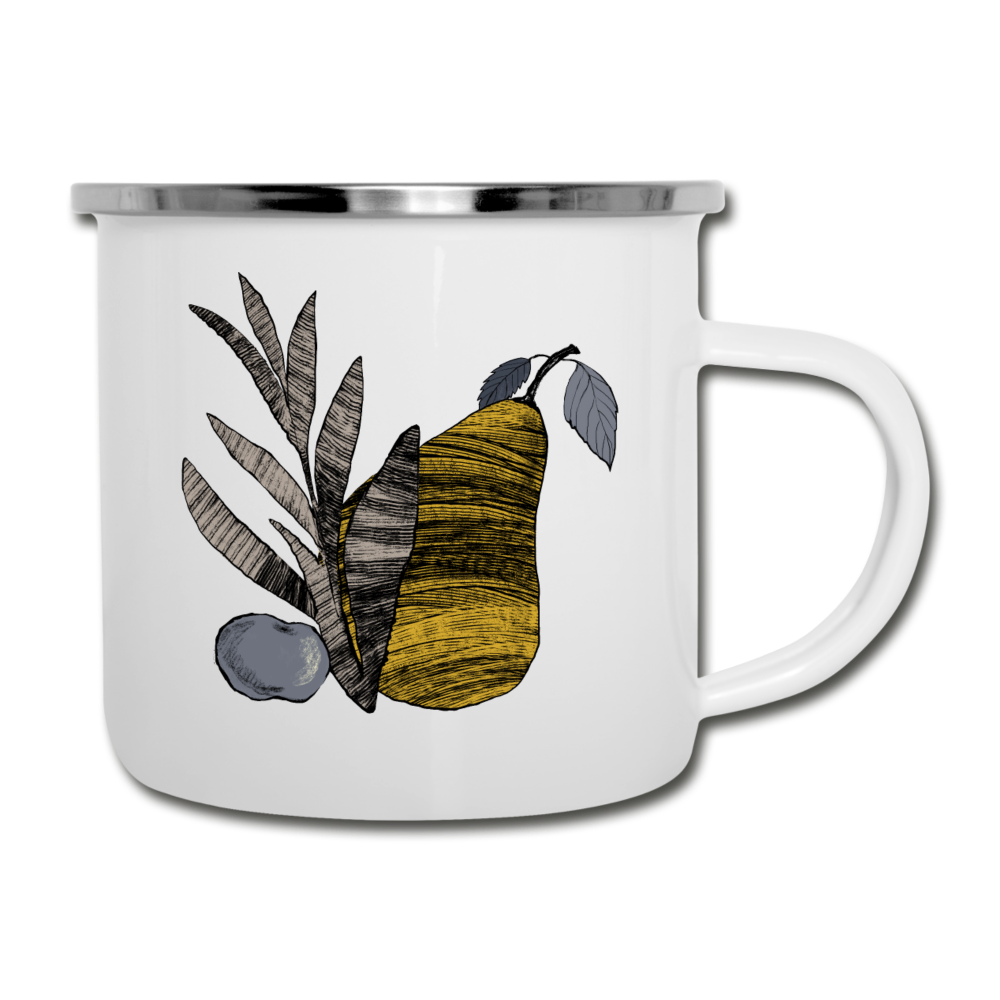Emaille-Tasse "Birne nostalgisch" - Hinter dem Mond