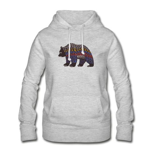 Frauen Hoodie "Bunter Grizzly" - Hinter dem Mond