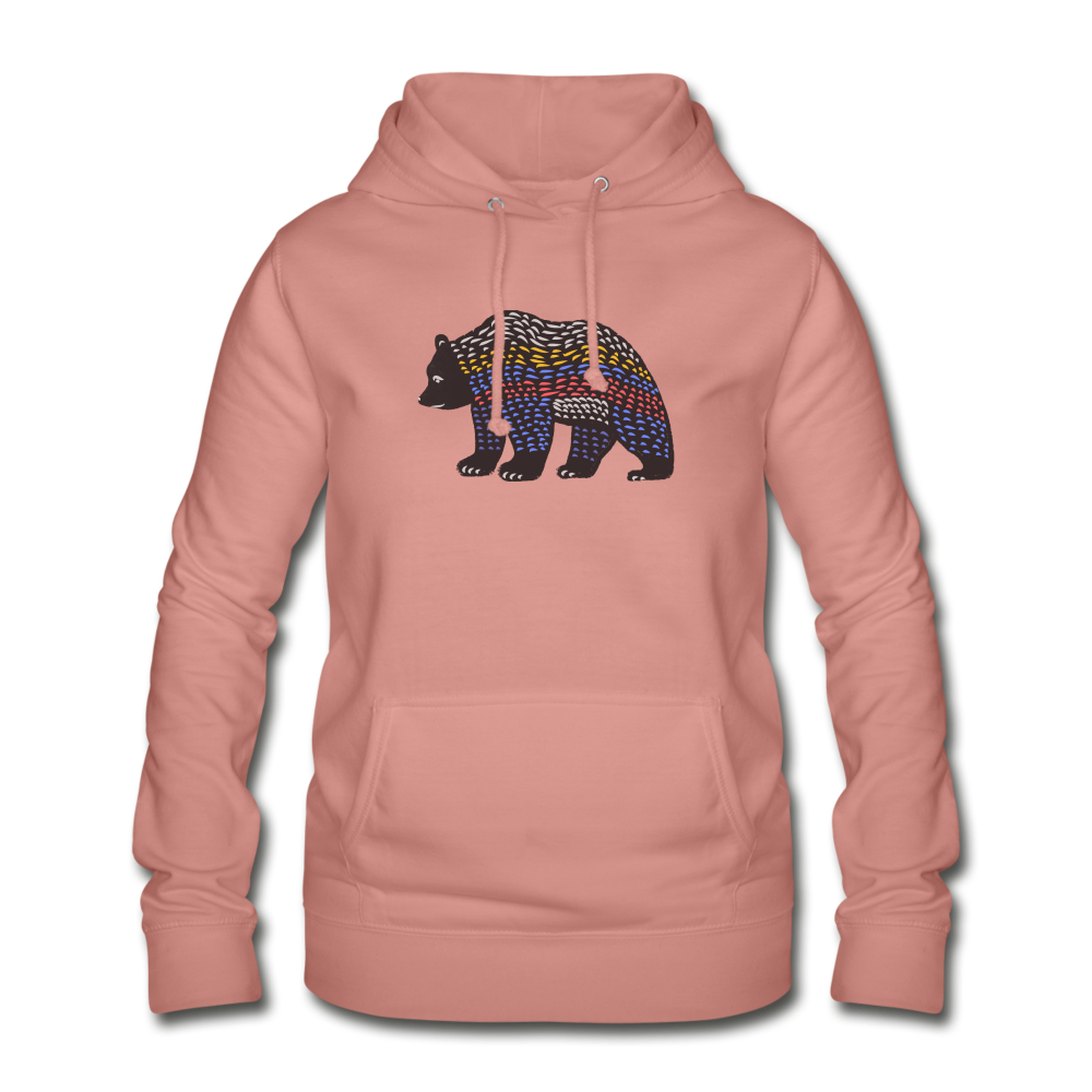 Frauen Hoodie "Bunter Grizzly" - Hinter dem Mond