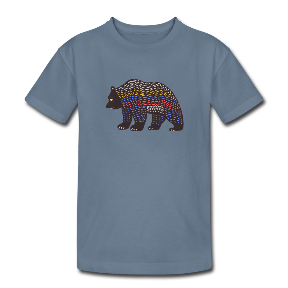 Kinder Heavy Cotton T-Shirt - Bunter Grizzly - Hinter dem Mond